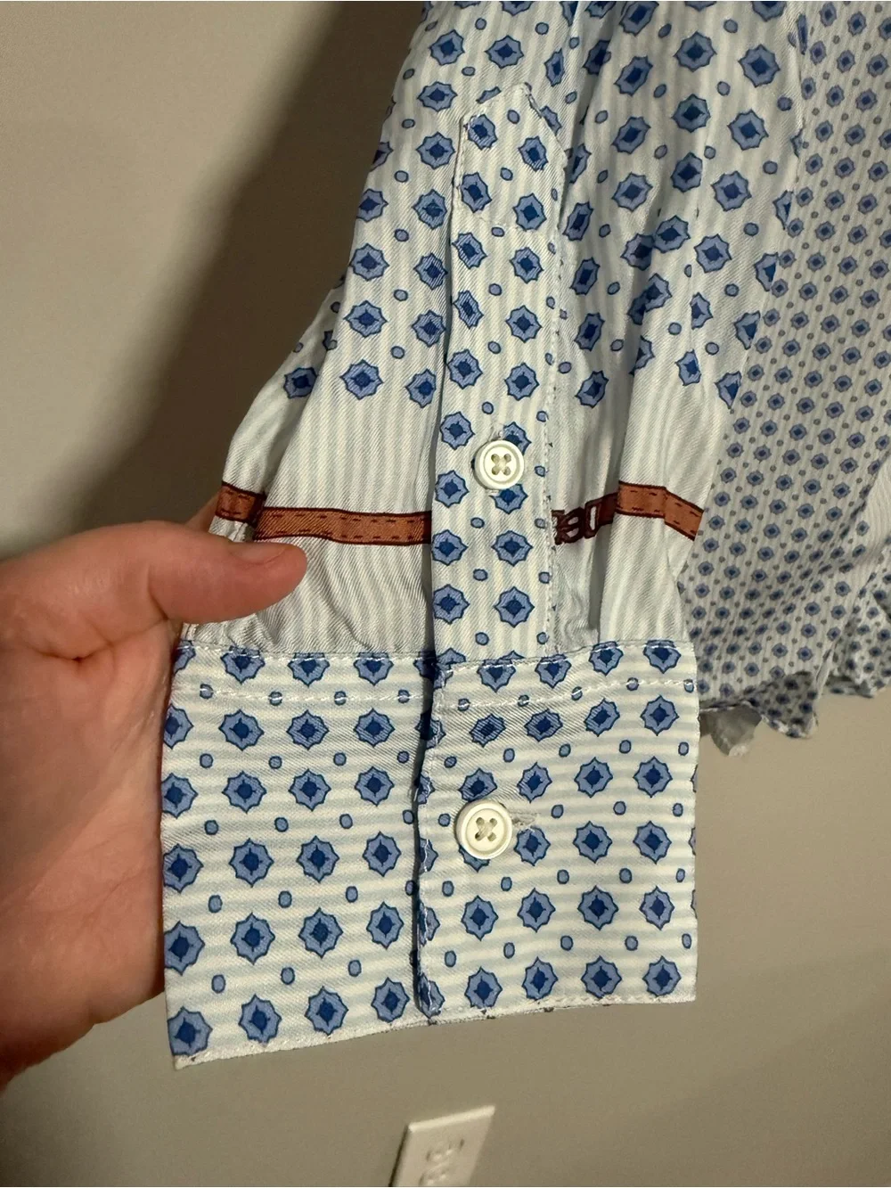 J. Crew Drapey Scarf Print Button Up Shirt Size Small Old Money Preppy Classic